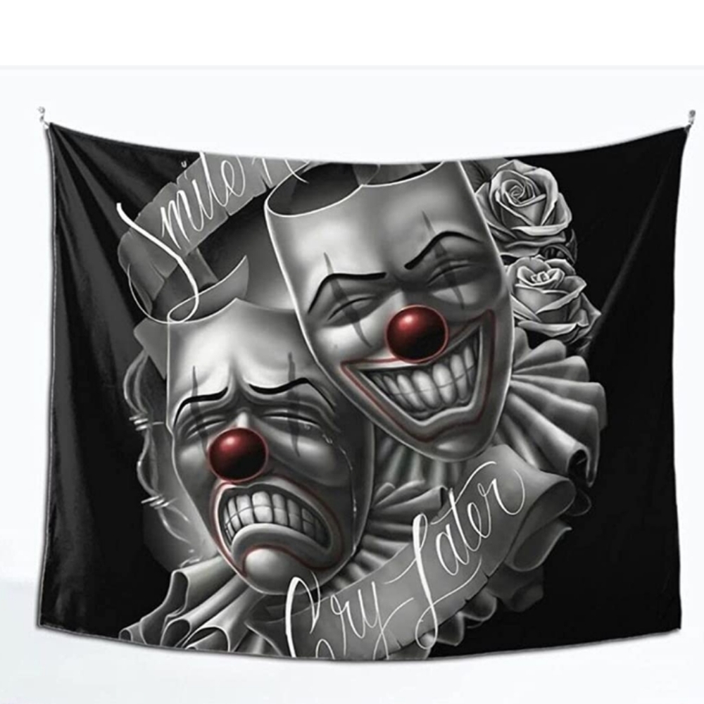 Smile now cry later tapestry